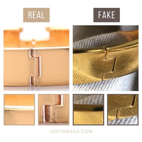 real vs fake hermes h bracelet